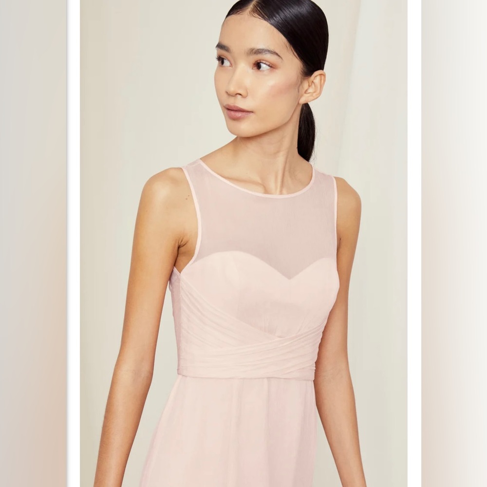 {AMSALE} Blush Pink Bridesmaid Dress - Picture 5 of 5